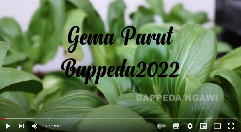 GEMA PARUT (Gerakan Menanam Pekarangan Rumah Tangga) Bappeda Ngawi 2022